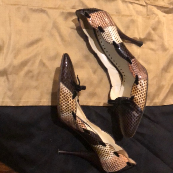 YSL Tri-toned python pumps - Picture 3 of 3